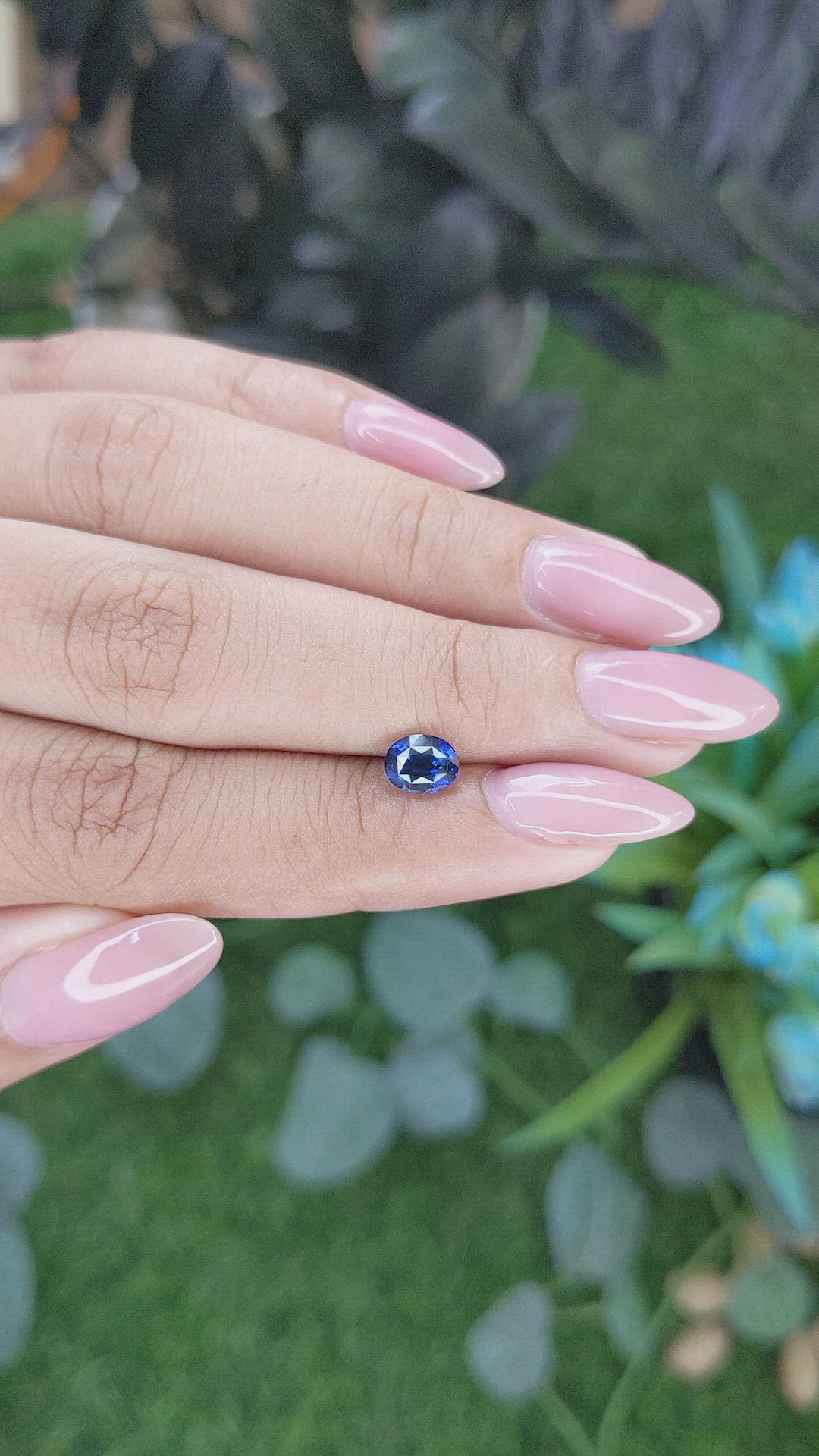 1.05 Ct. Blue Sapphire from Madagascar Size Video