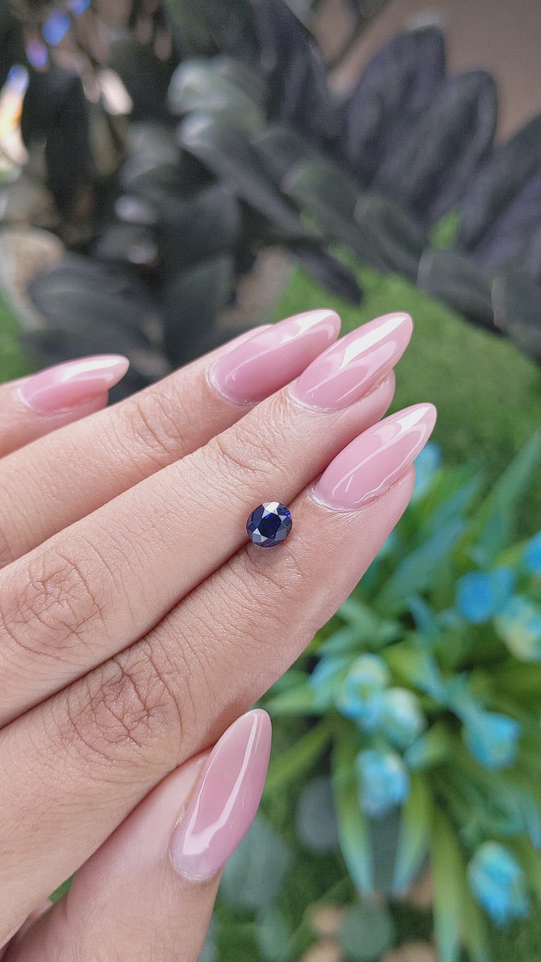 0.90 Ct. Blue Sapphire from Madagascar Size Video
