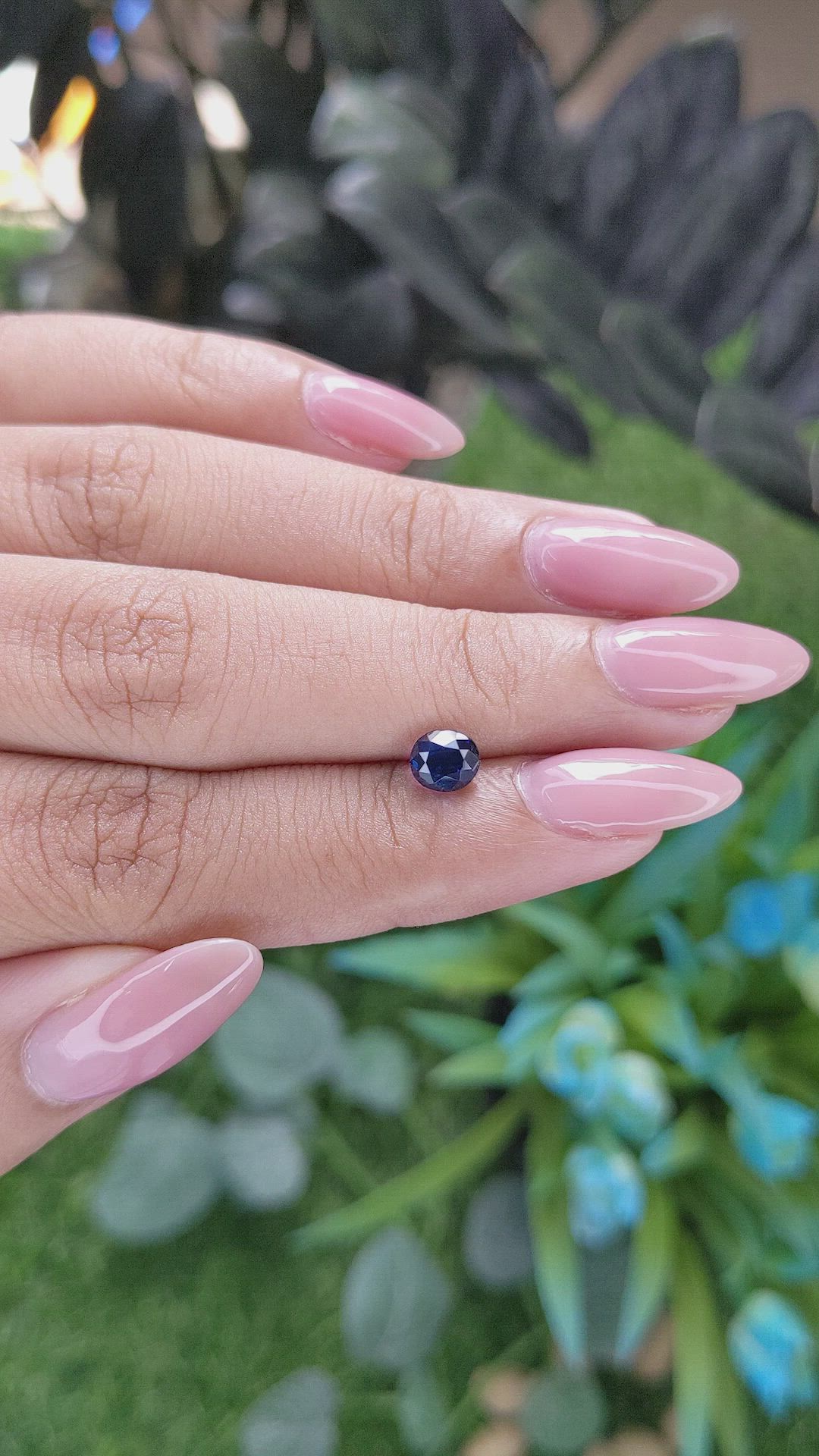 0.90 Ct. Blue Sapphire from Madagascar Size Video