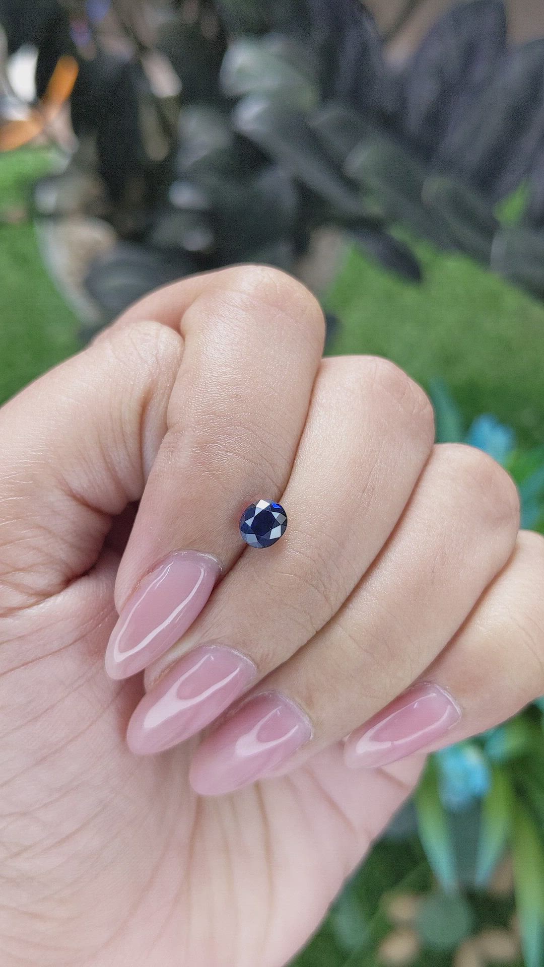 0.90 Ct. Blue Sapphire from Madagascar Size Video