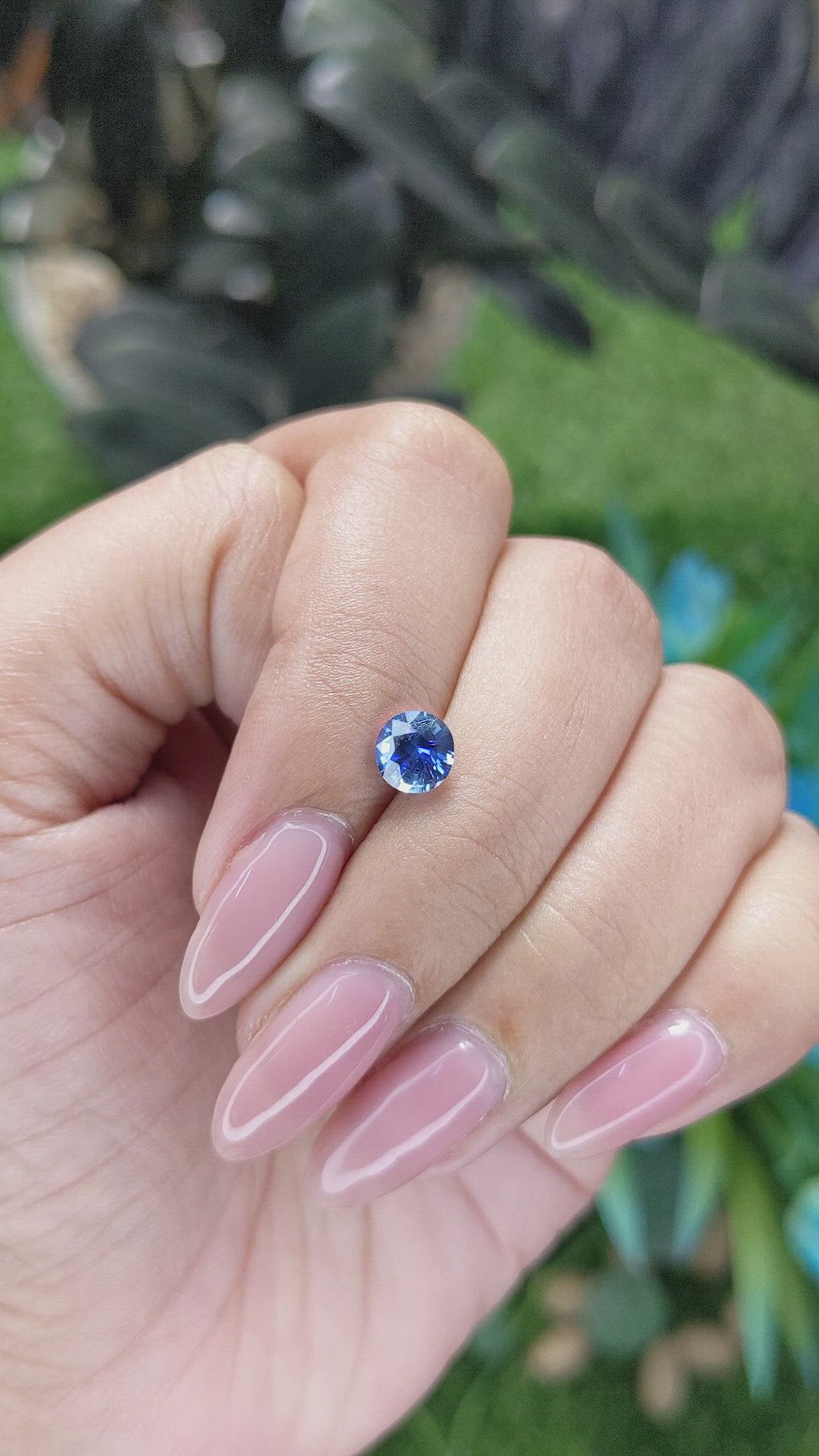 1.00 Ct. Blue Sapphire from Tanzania Size Video