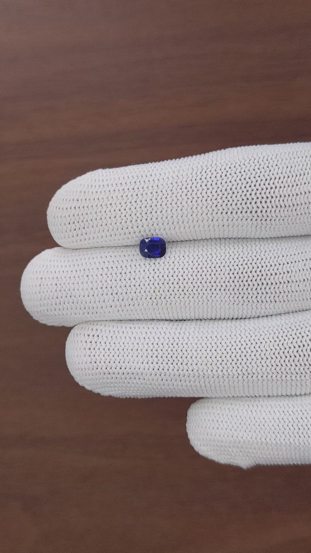 0.75 Ct. Blue Sapphire from Tanzania Size Video