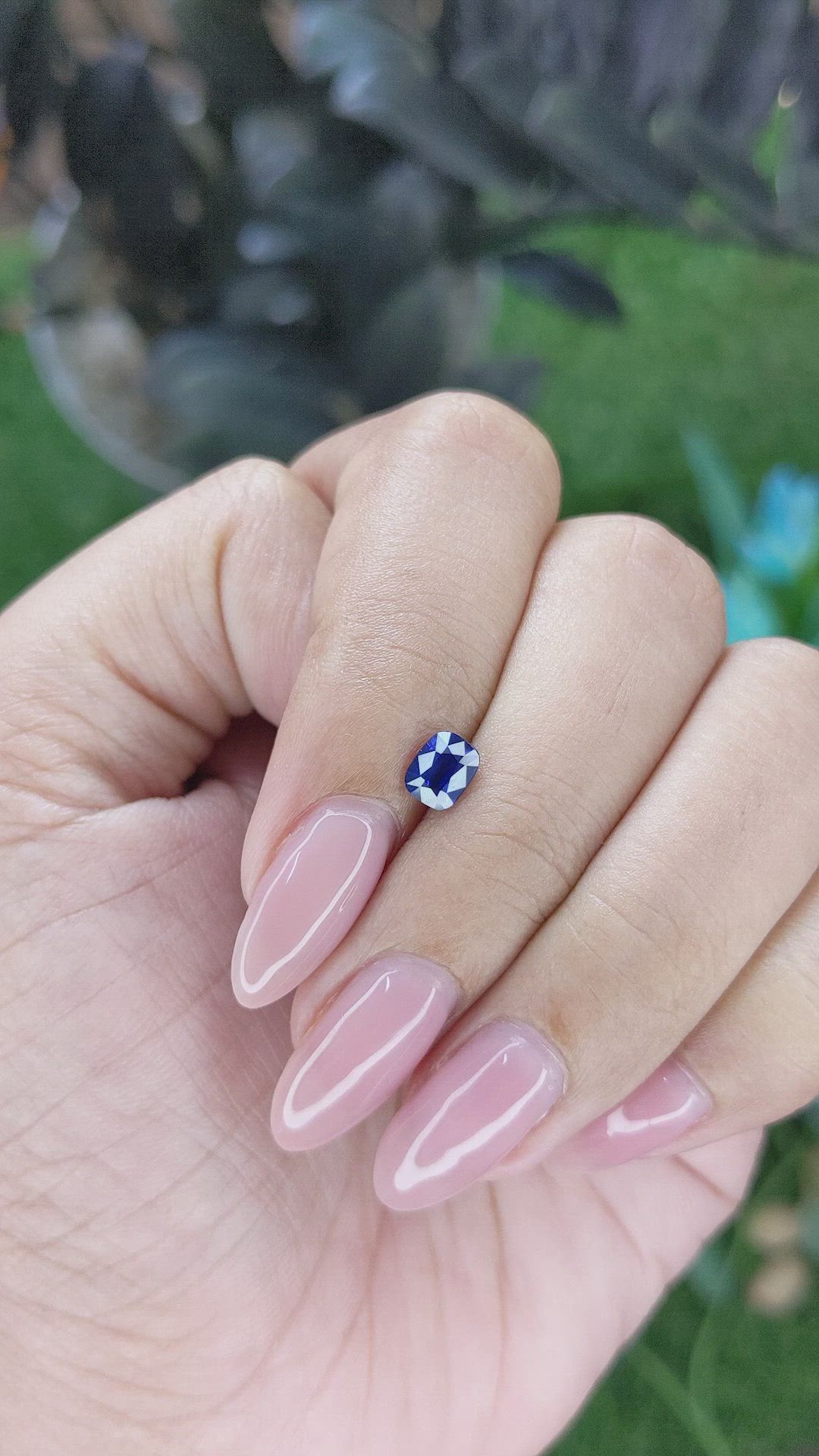 0.75 Ct. Blue Sapphire from Tanzania Size Video
