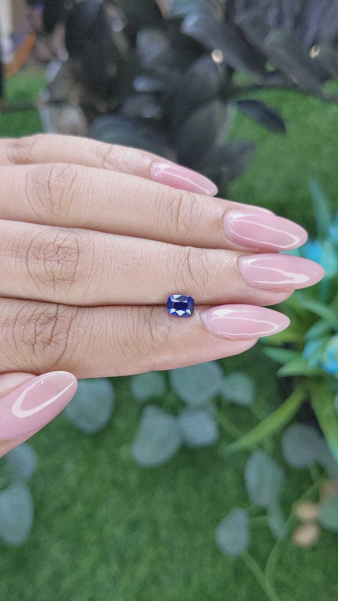 0.75 Ct. Blue Sapphire from Tanzania Size Video