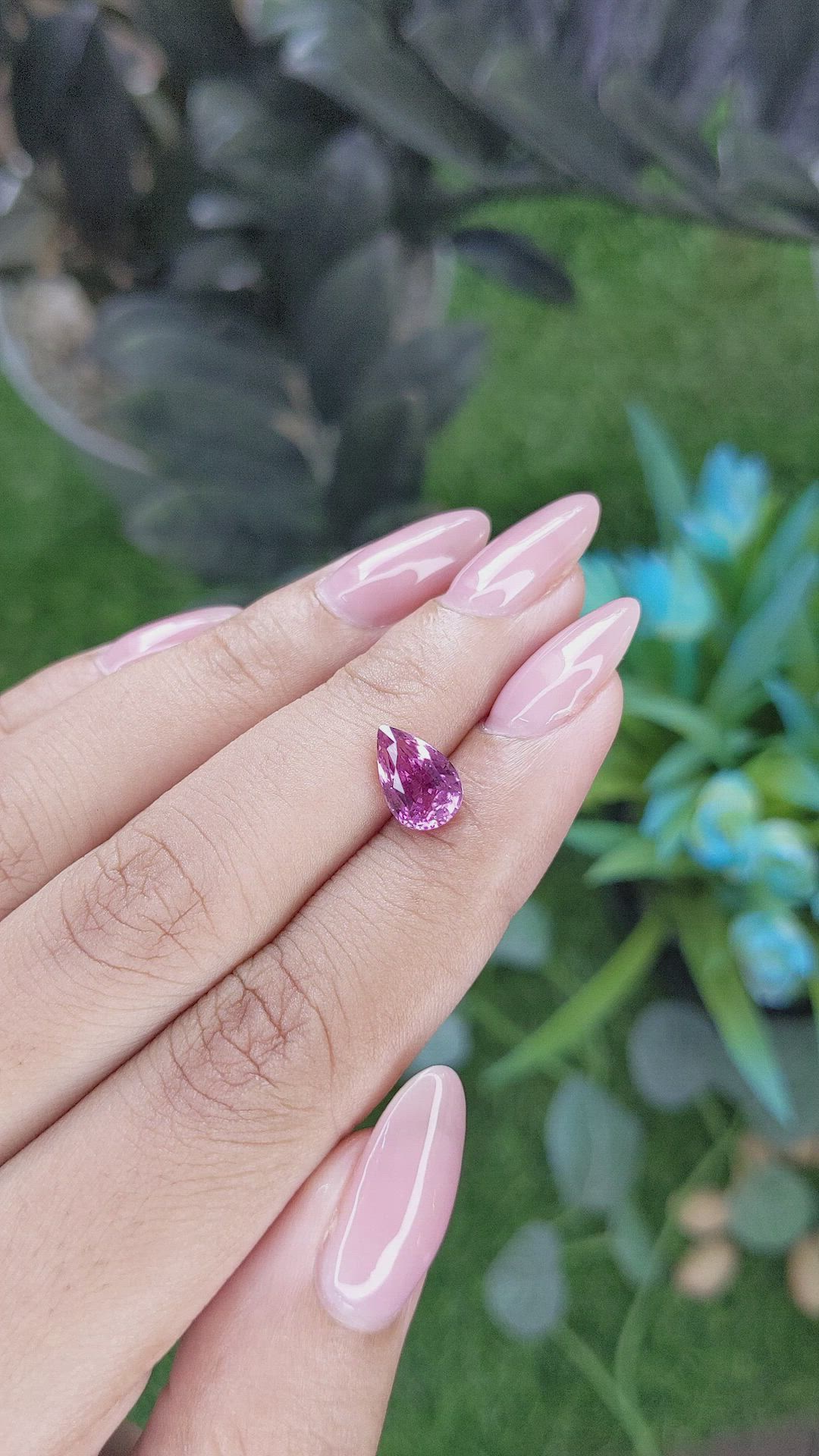 2.14 Ct. Purplish Pink Sapphire from Tanzania Size Video
