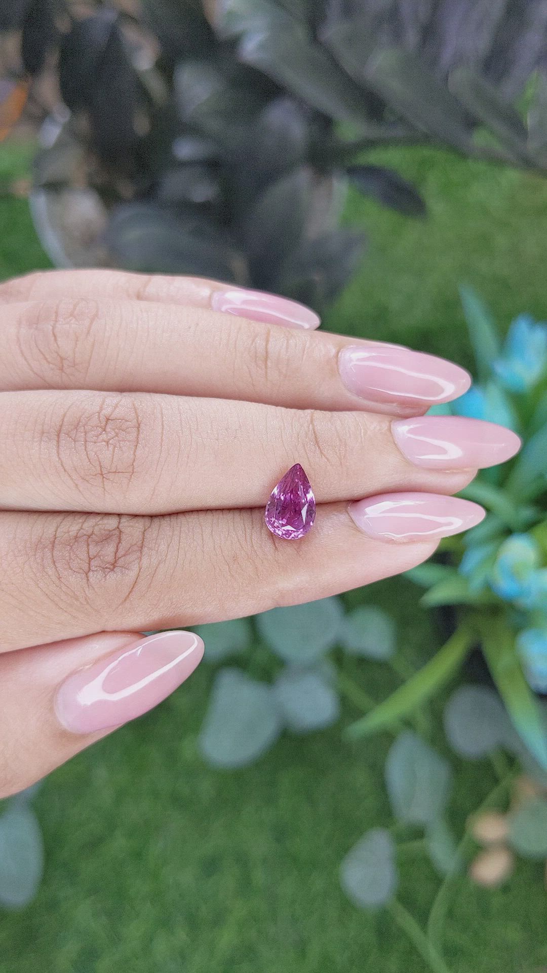 2.14 Ct. Purplish Pink Sapphire from Tanzania Size Video