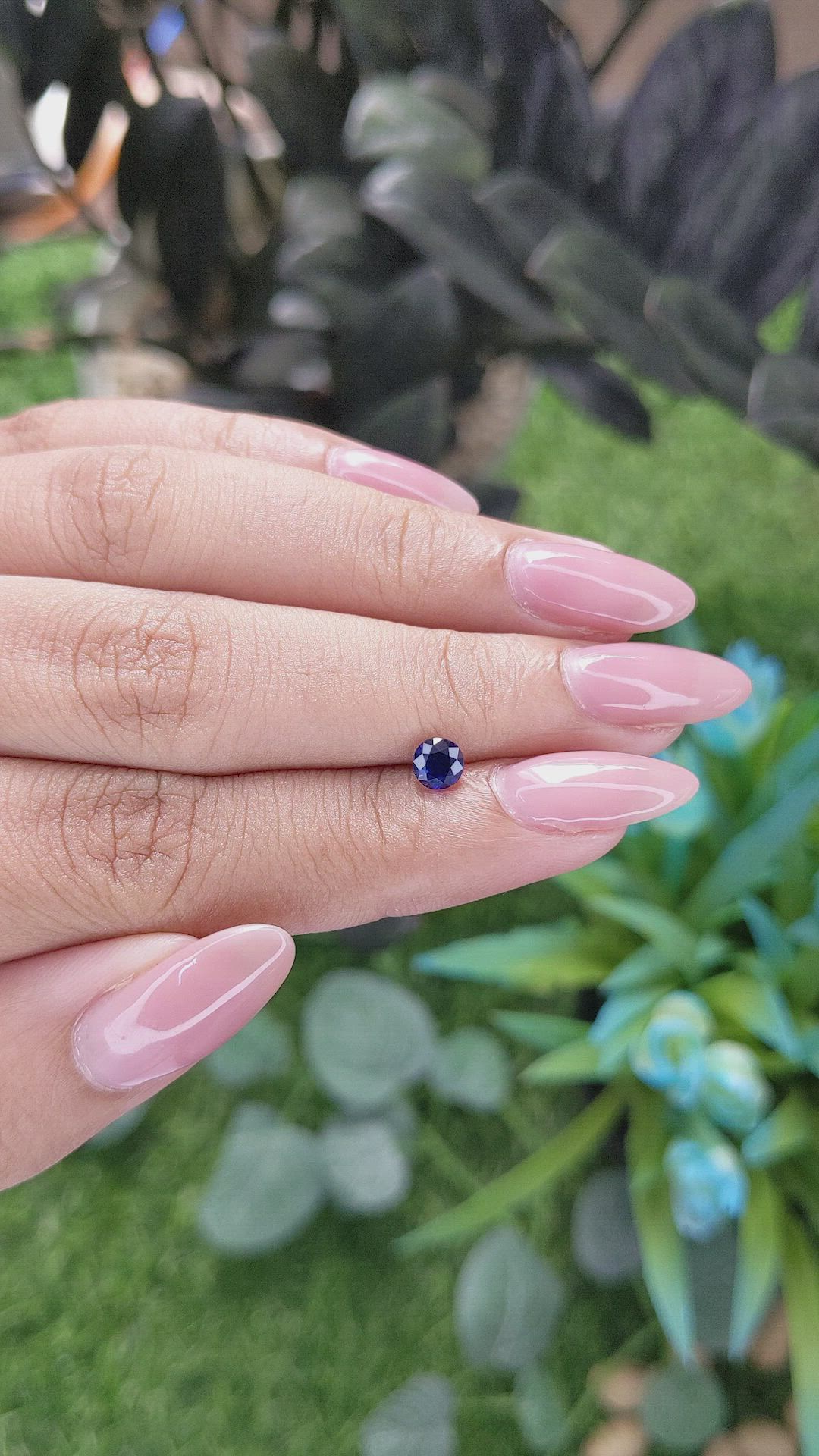 0.52 Ct. Blue Sapphire from Tanzania Size Video