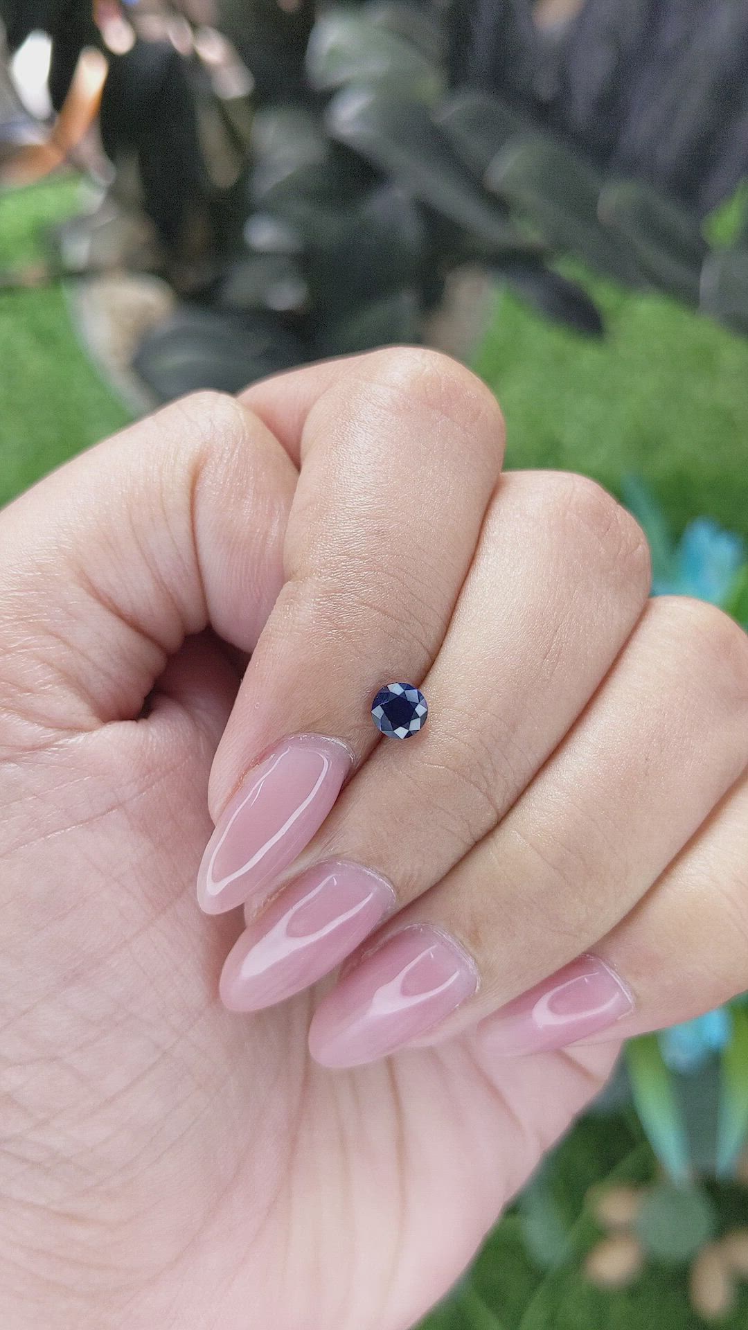 0.52 Ct. Blue Sapphire from Tanzania Size Video