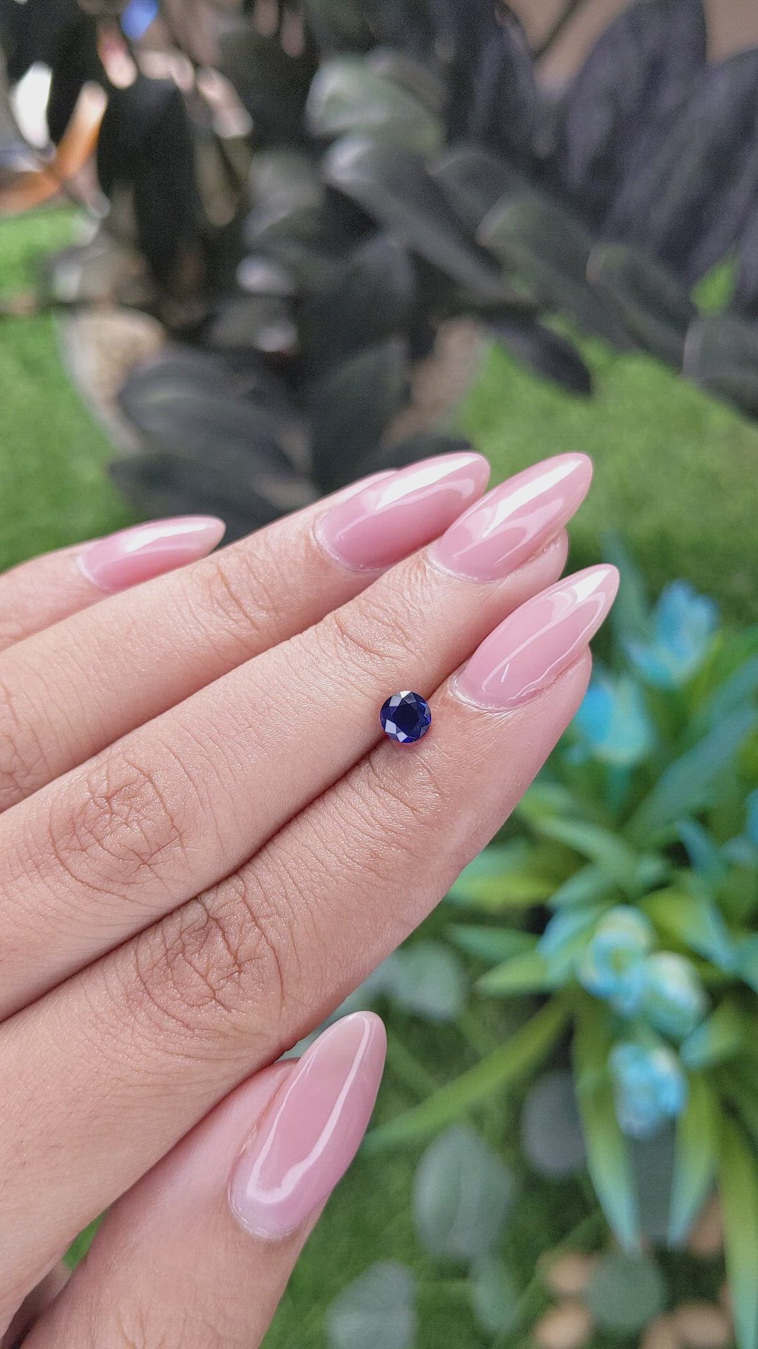 0.52 Ct. Blue Sapphire from Tanzania Size Video