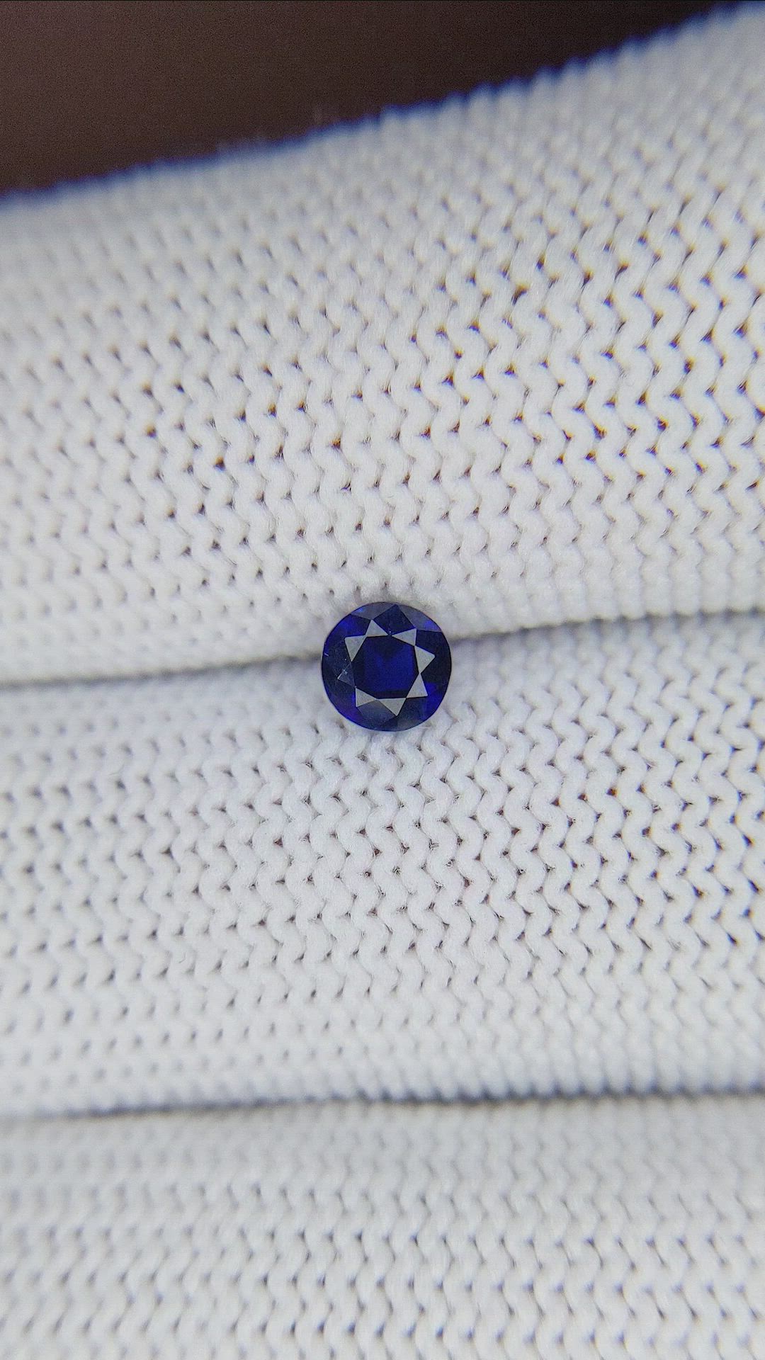 0.52 Ct. Blue Sapphire from Tanzania Size Video