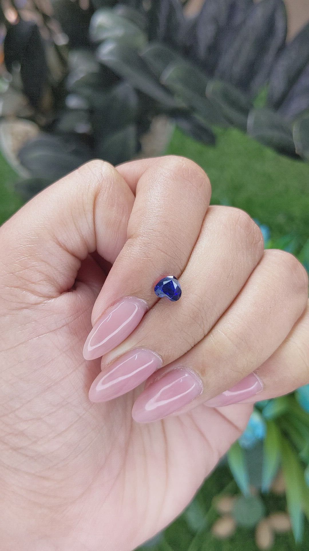 0.87 Ct. Blue Sapphire from Tanzania Size Video
