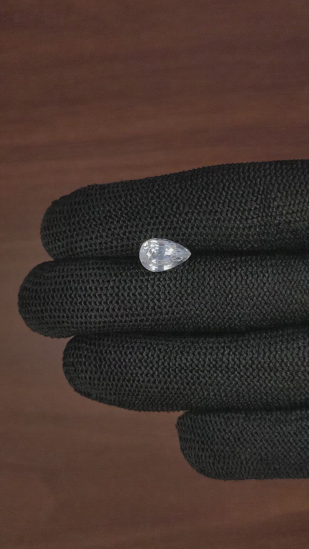 3.12 Ct. White Sapphire from Tanzania Size Video