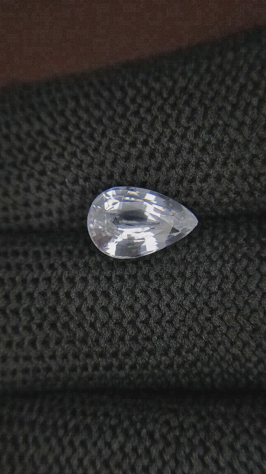 3.12 Ct. White Sapphire from Tanzania Size Video
