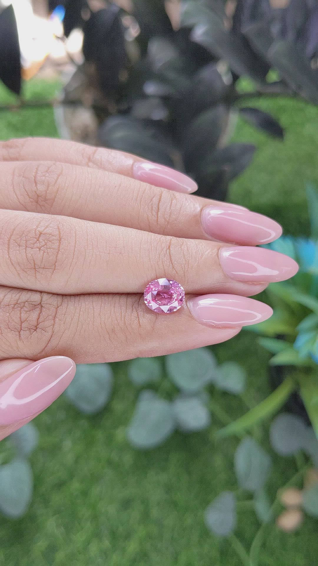 2.03 Ct. Pink Sapphire from Tanzania Size Video