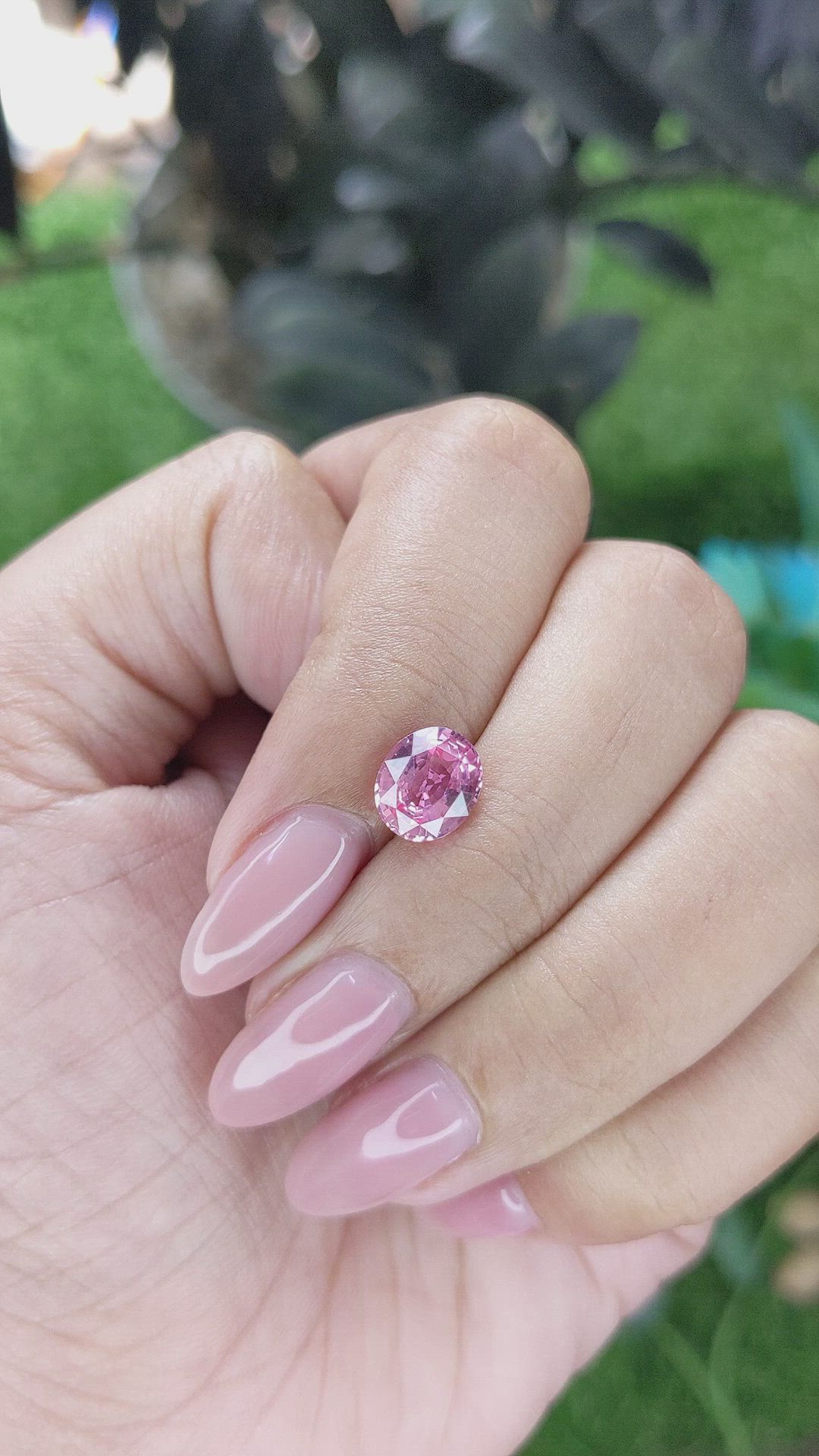 2.03 Ct. Pink Sapphire from Tanzania Size Video
