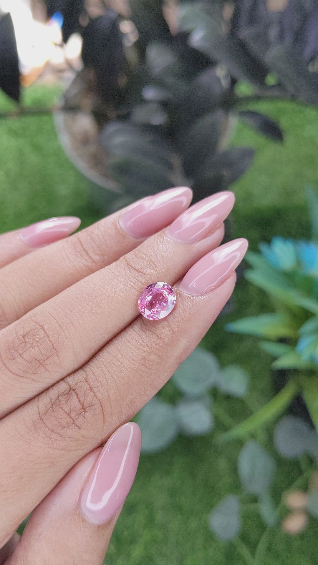2.03 Ct. Pink Sapphire from Tanzania Size Video