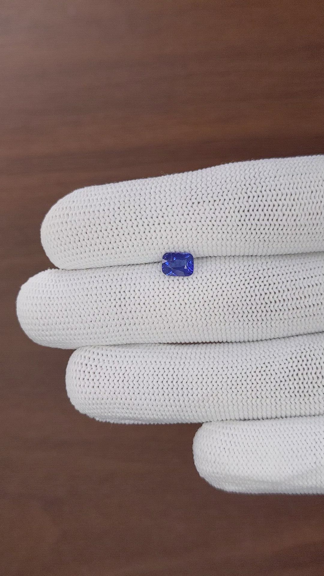 1.01 Ct. Blue Sapphire from Tanzania Size Video