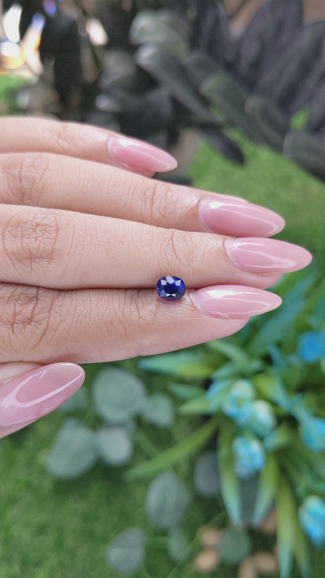 0.92 Ct. Blue Sapphire from Tanzania Size Video