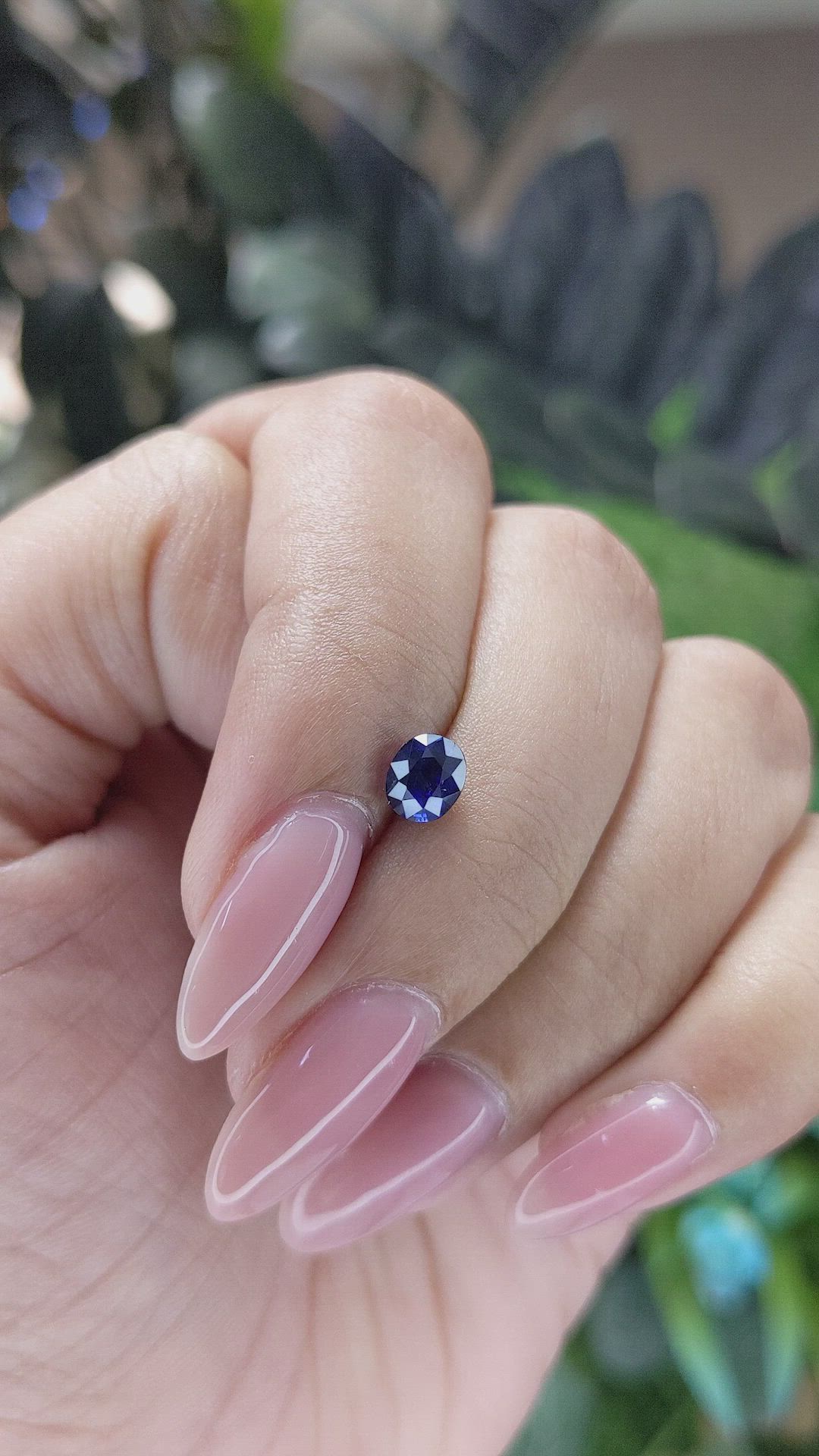 0.92 Ct. Blue Sapphire from Tanzania Size Video