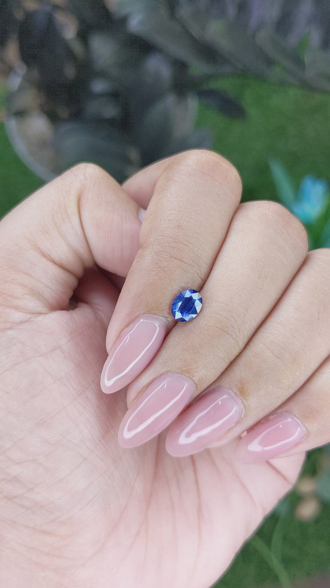0.85 Ct. Blue Sapphire from Tanzania Size Video