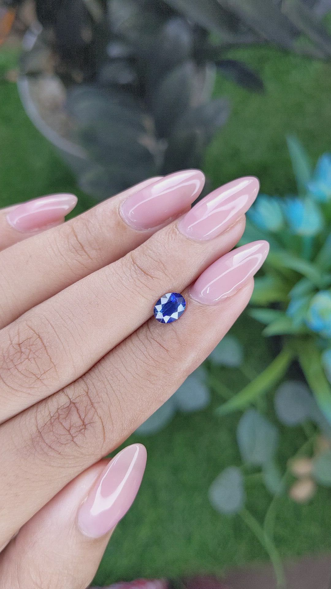 0.85 Ct. Blue Sapphire from Tanzania Size Video
