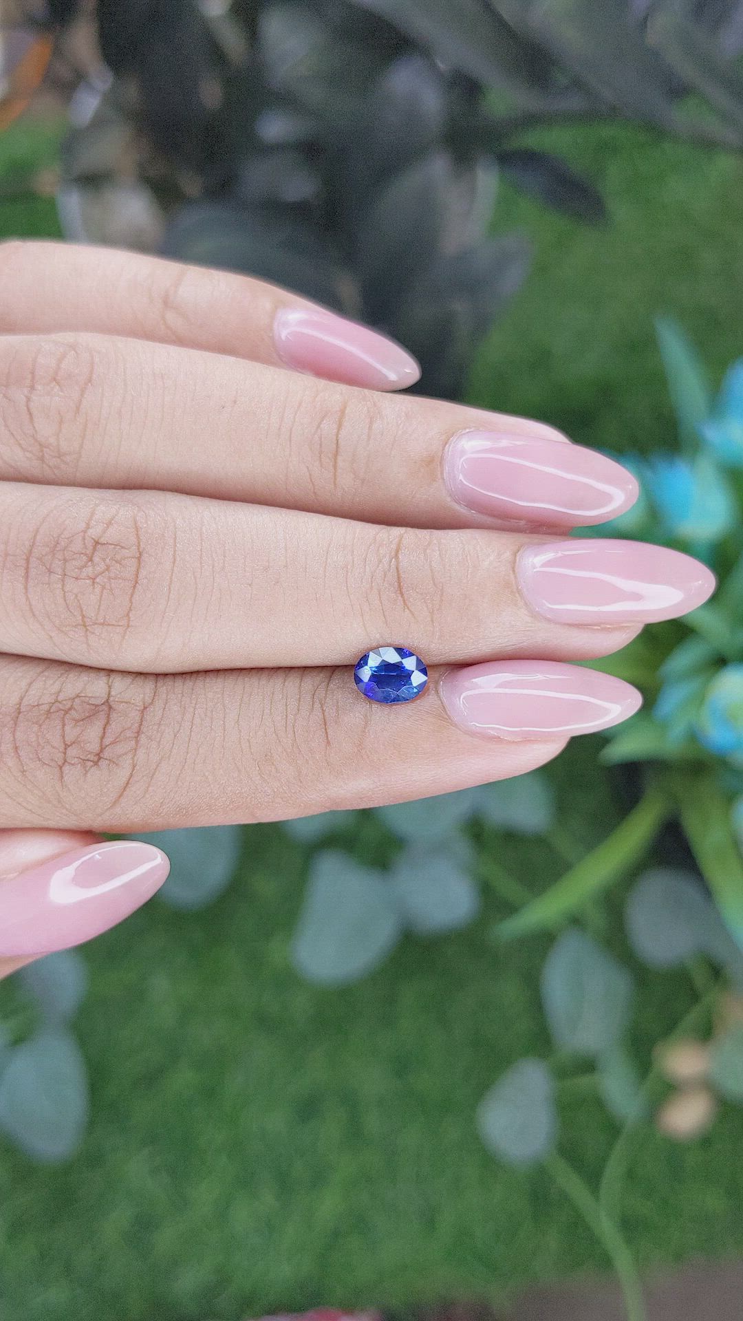 0.85 Ct. Blue Sapphire from Tanzania Size Video
