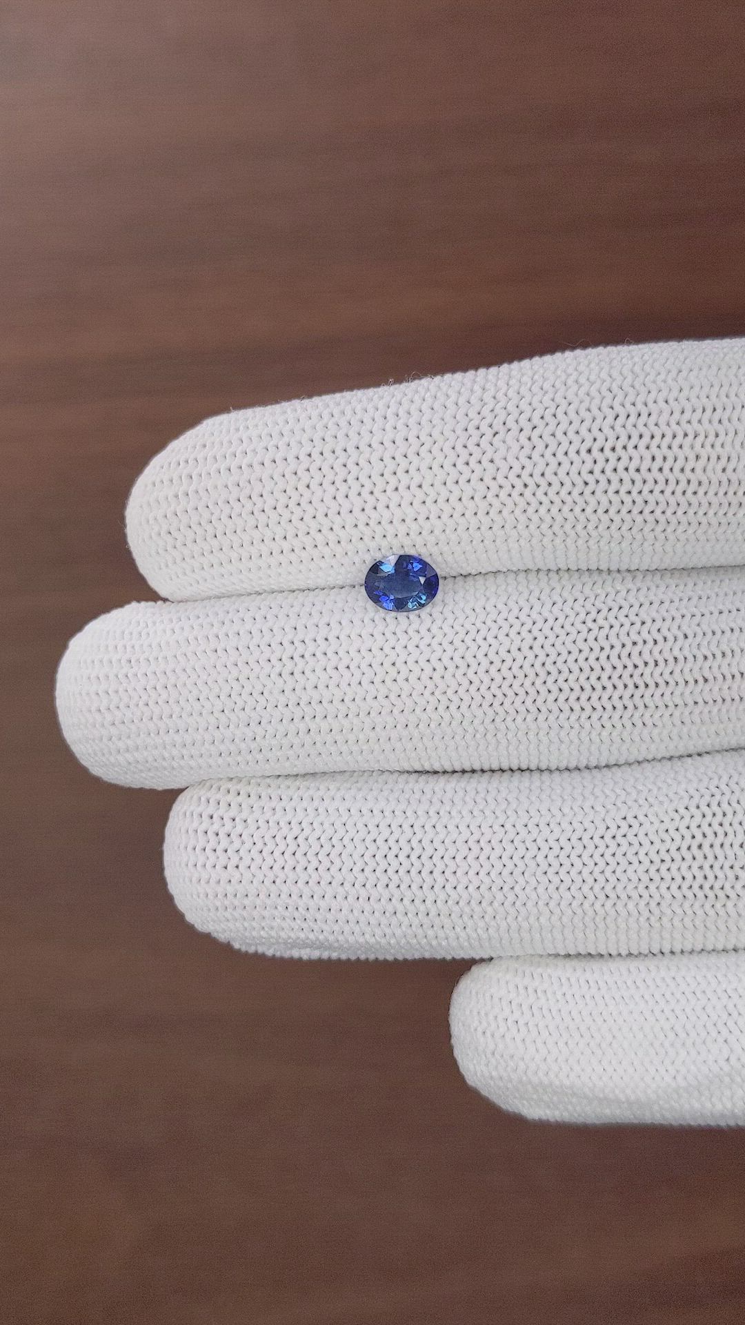 0.85 Ct. Blue Sapphire from Tanzania Size Video