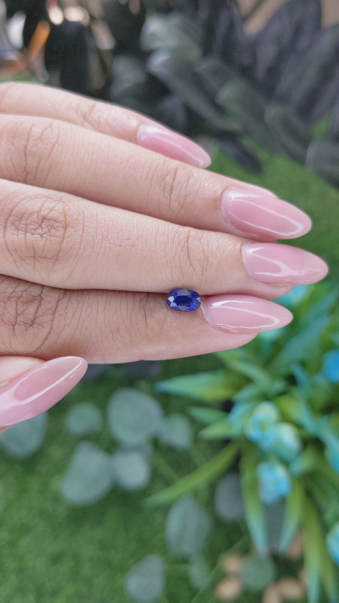 0.78 Ct. Blue Sapphire from Tanzania Size Video