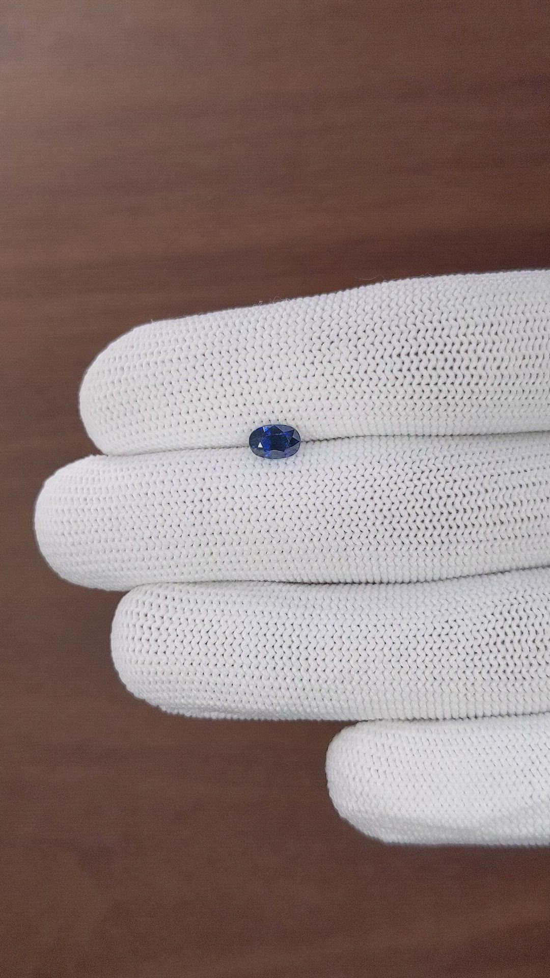 0.78 Ct. Blue Sapphire from Tanzania Size Video