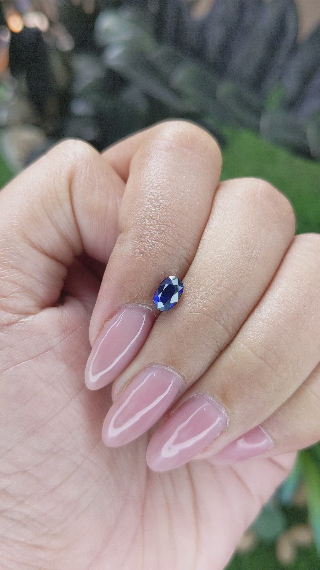 0.78 Ct. Blue Sapphire from Tanzania Size Video