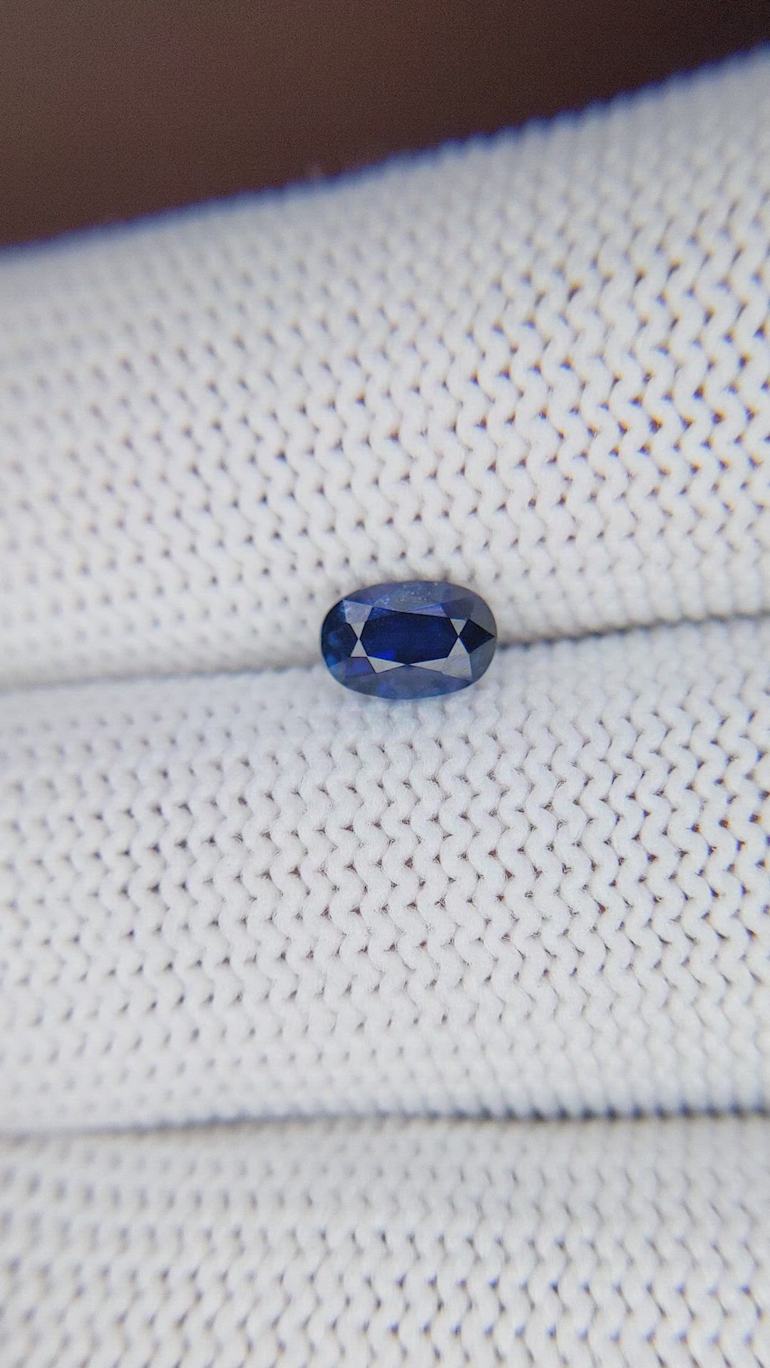 0.78 Ct. Blue Sapphire from Tanzania Size Video