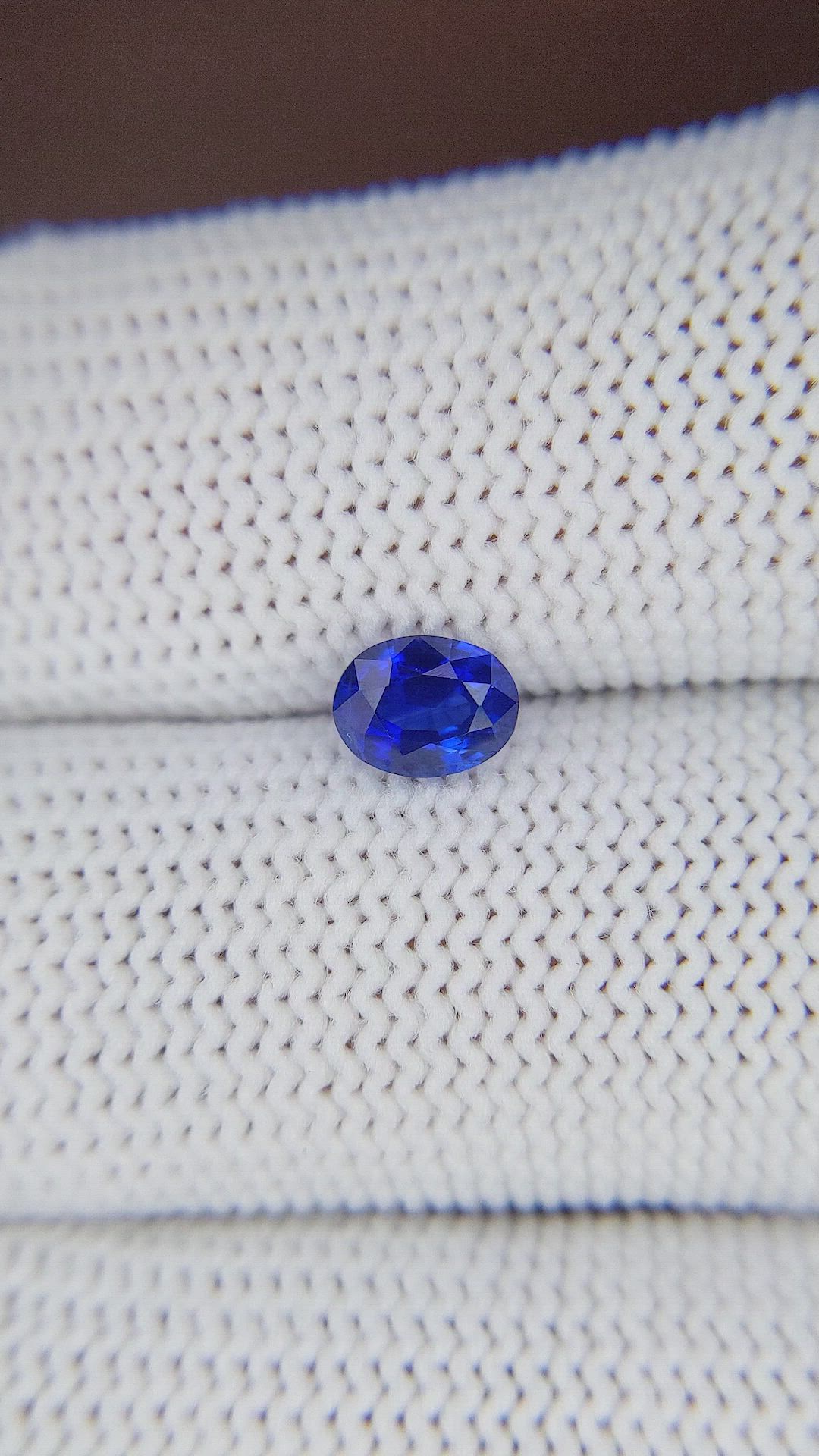 0.75 Ct. Blue Sapphire from Tanzania Size Video
