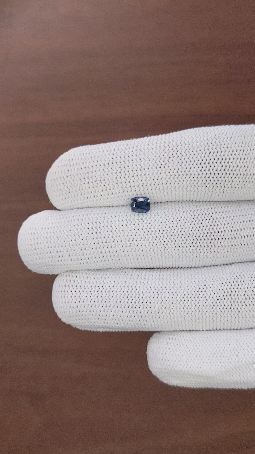 0.66 Ct. Blue Sapphire from Tanzania Size Video