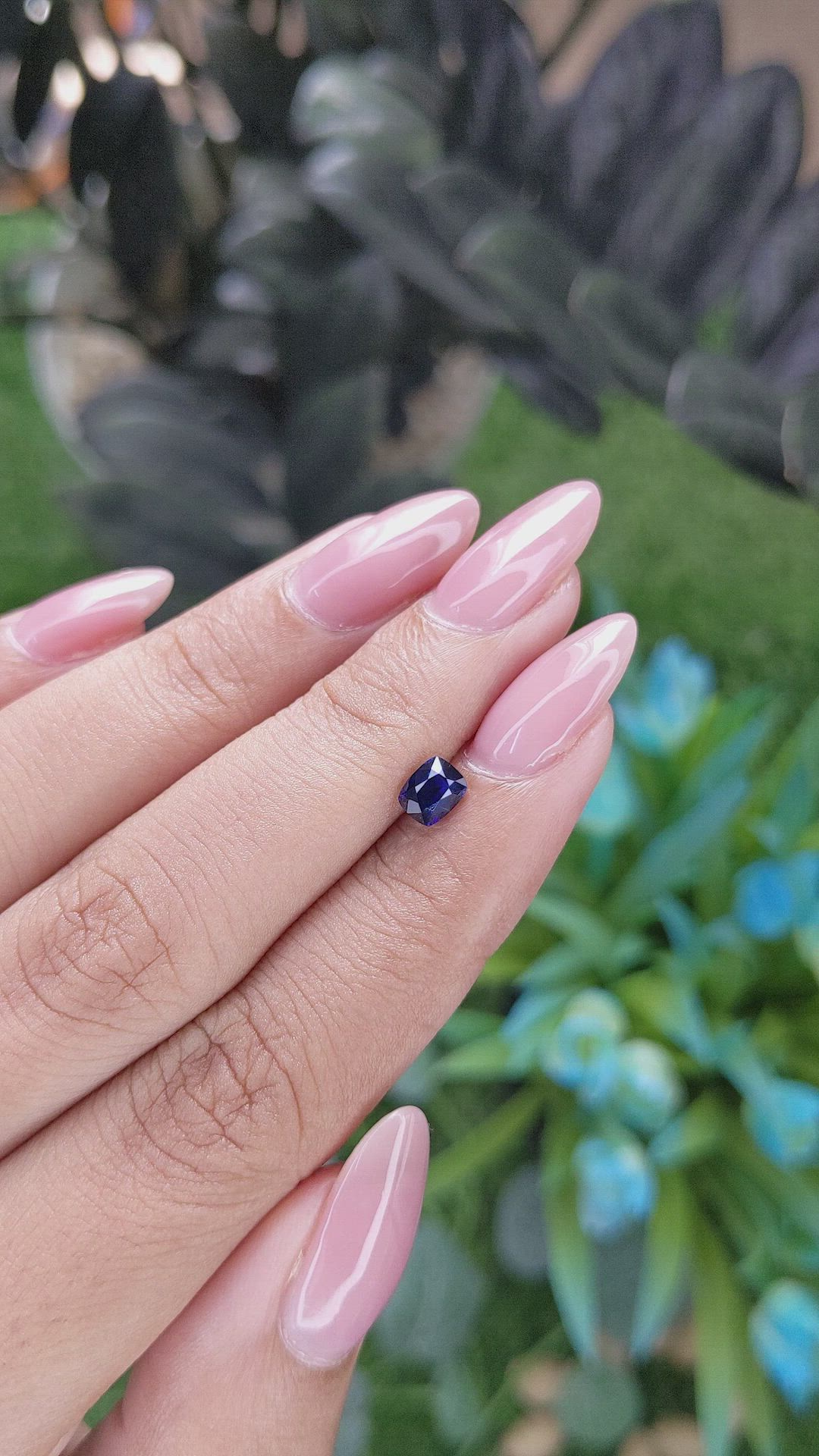 0.66 Ct. Blue Sapphire from Tanzania Size Video