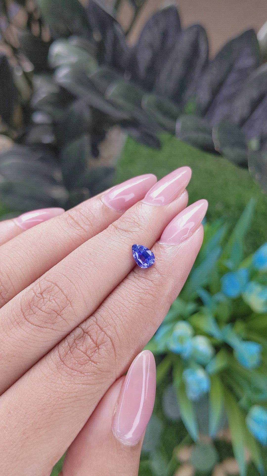 0.94 Ct. Blue Sapphire from Tanzania Size Video