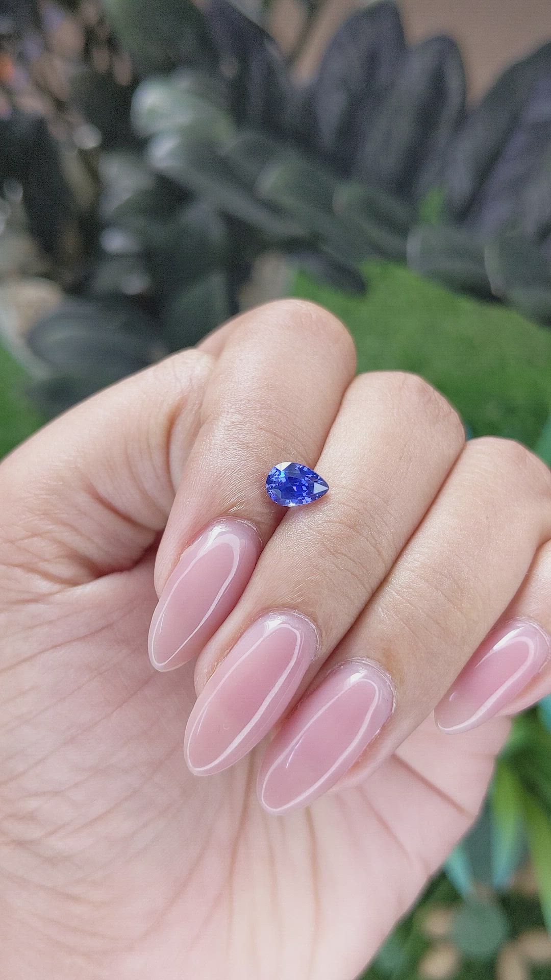 0.94 Ct. Blue Sapphire from Tanzania Size Video