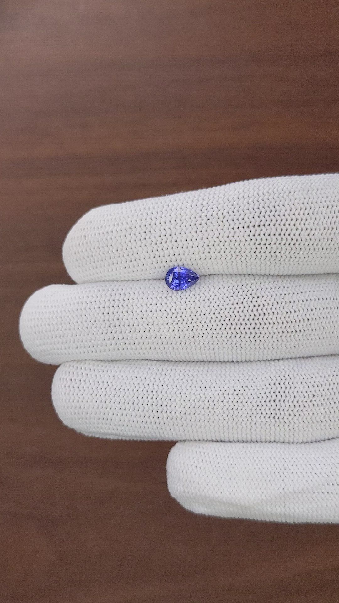 0.94 Ct. Blue Sapphire from Tanzania Size Video