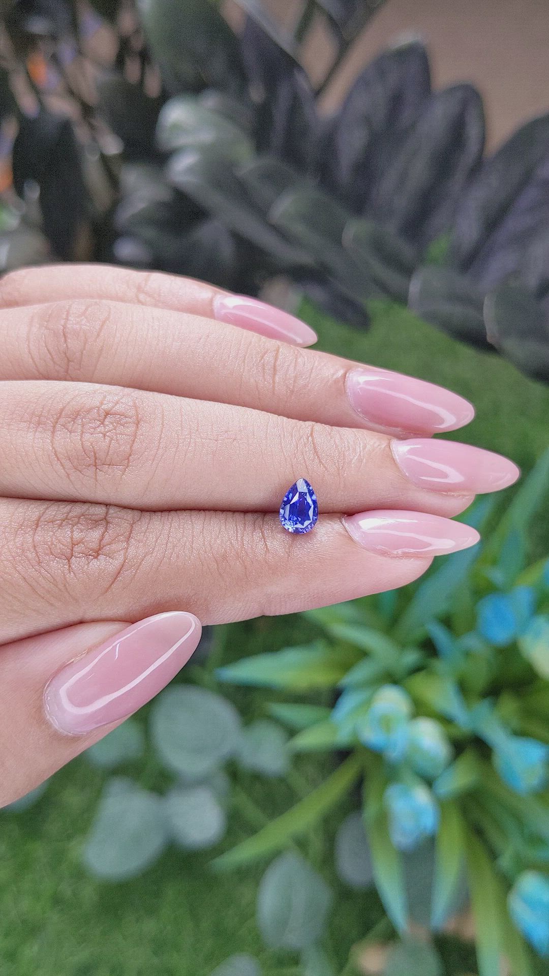 0.94 Ct. Blue Sapphire from Tanzania Size Video