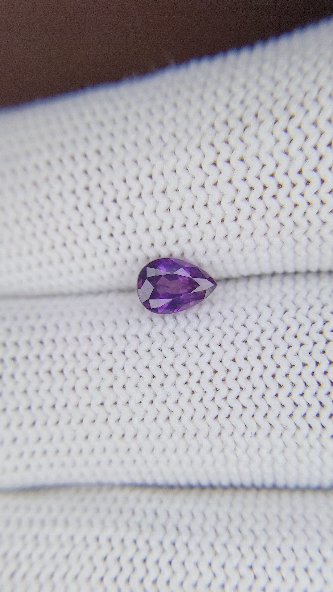 0.67 Ct. Purple Sapphire from Tanzania Size Video