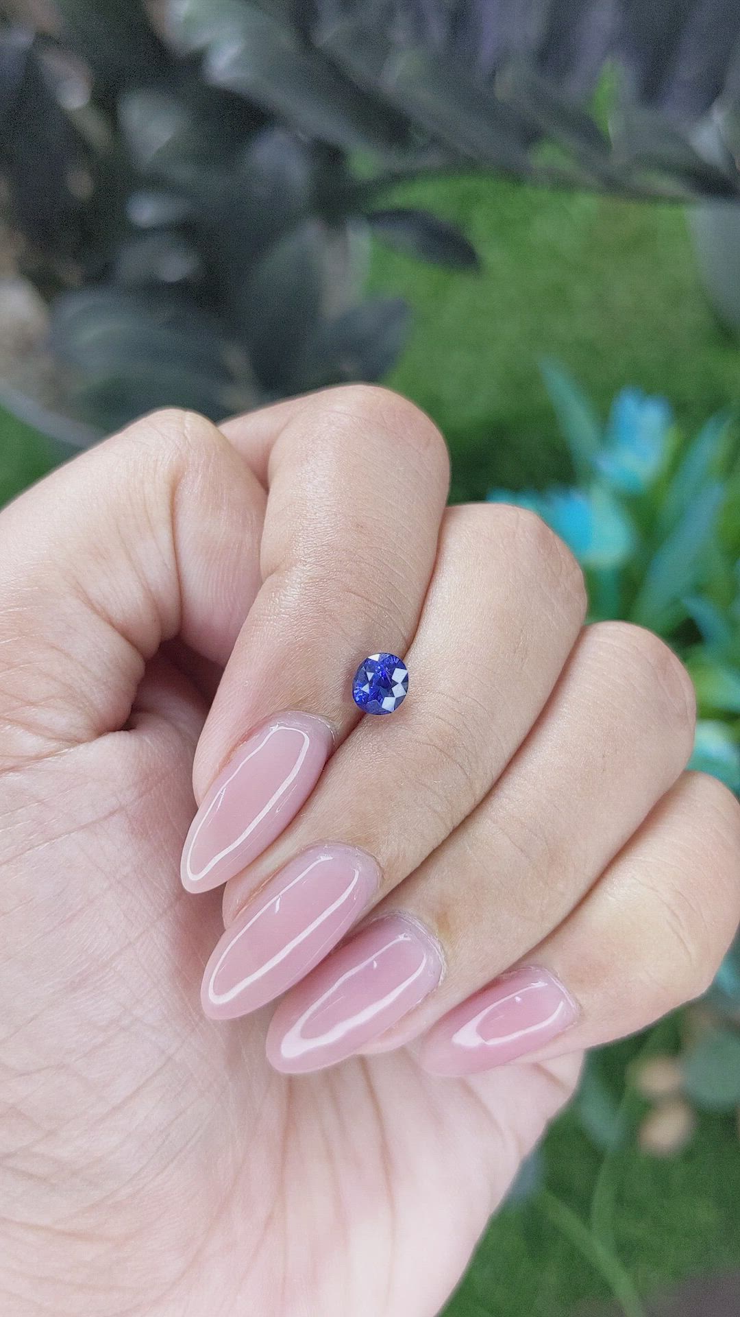 0.84 Ct. Blue Sapphire from Tanzania Size Video
