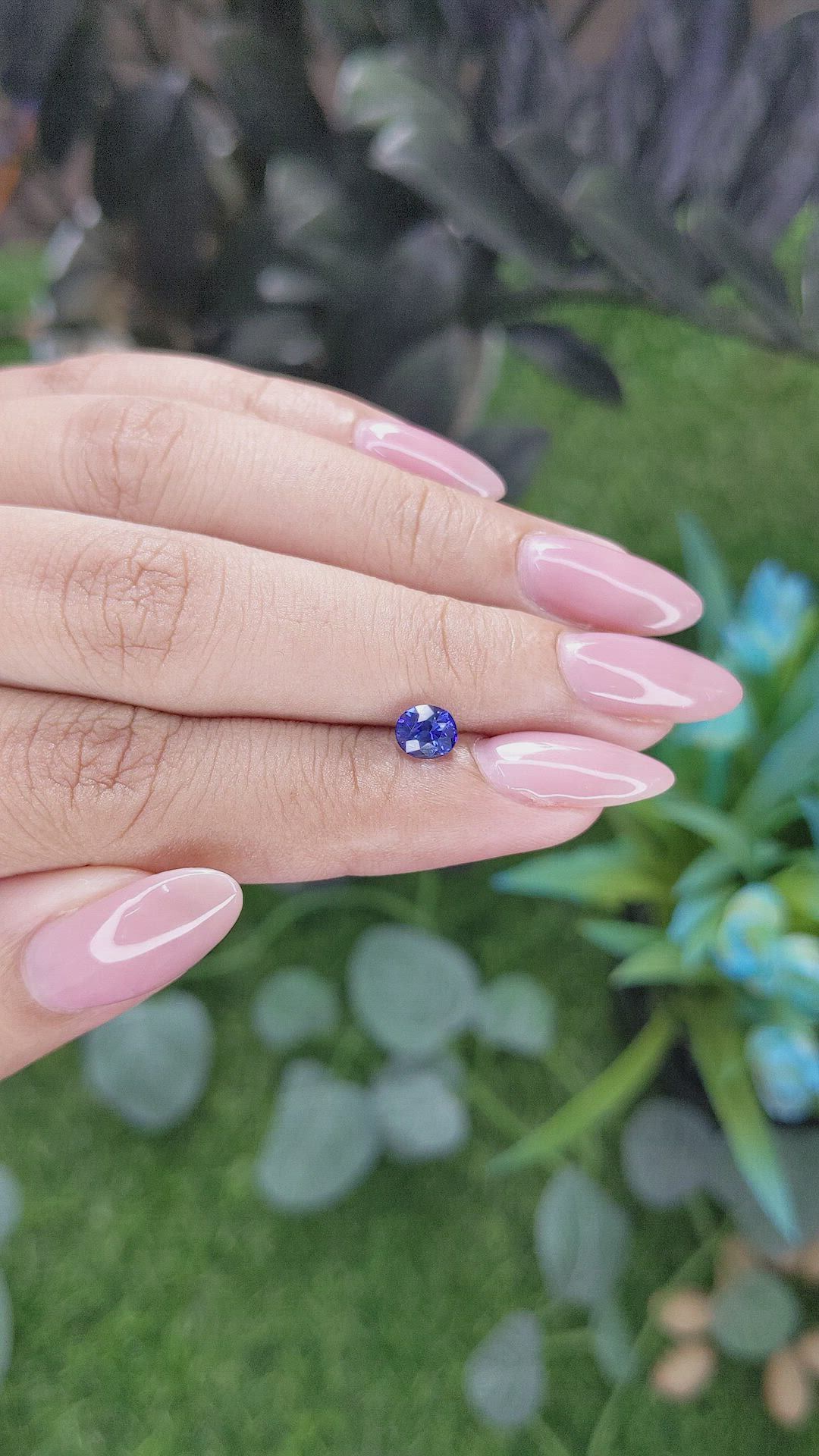 0.84 Ct. Blue Sapphire from Tanzania Size Video