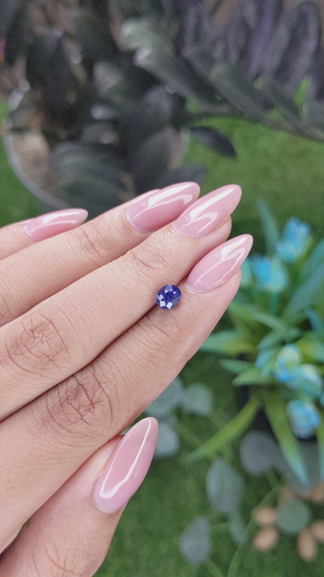 0.84 Ct. Blue Sapphire from Tanzania Size Video