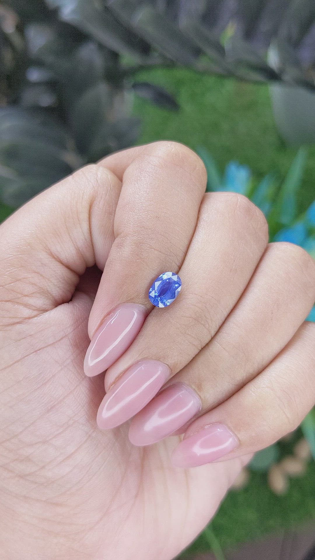 1.19 Ct. Blue Sapphire from Tanzania Size Video