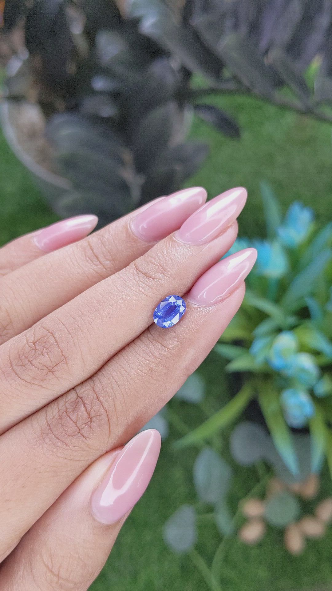 1.19 Ct. Blue Sapphire from Tanzania Size Video