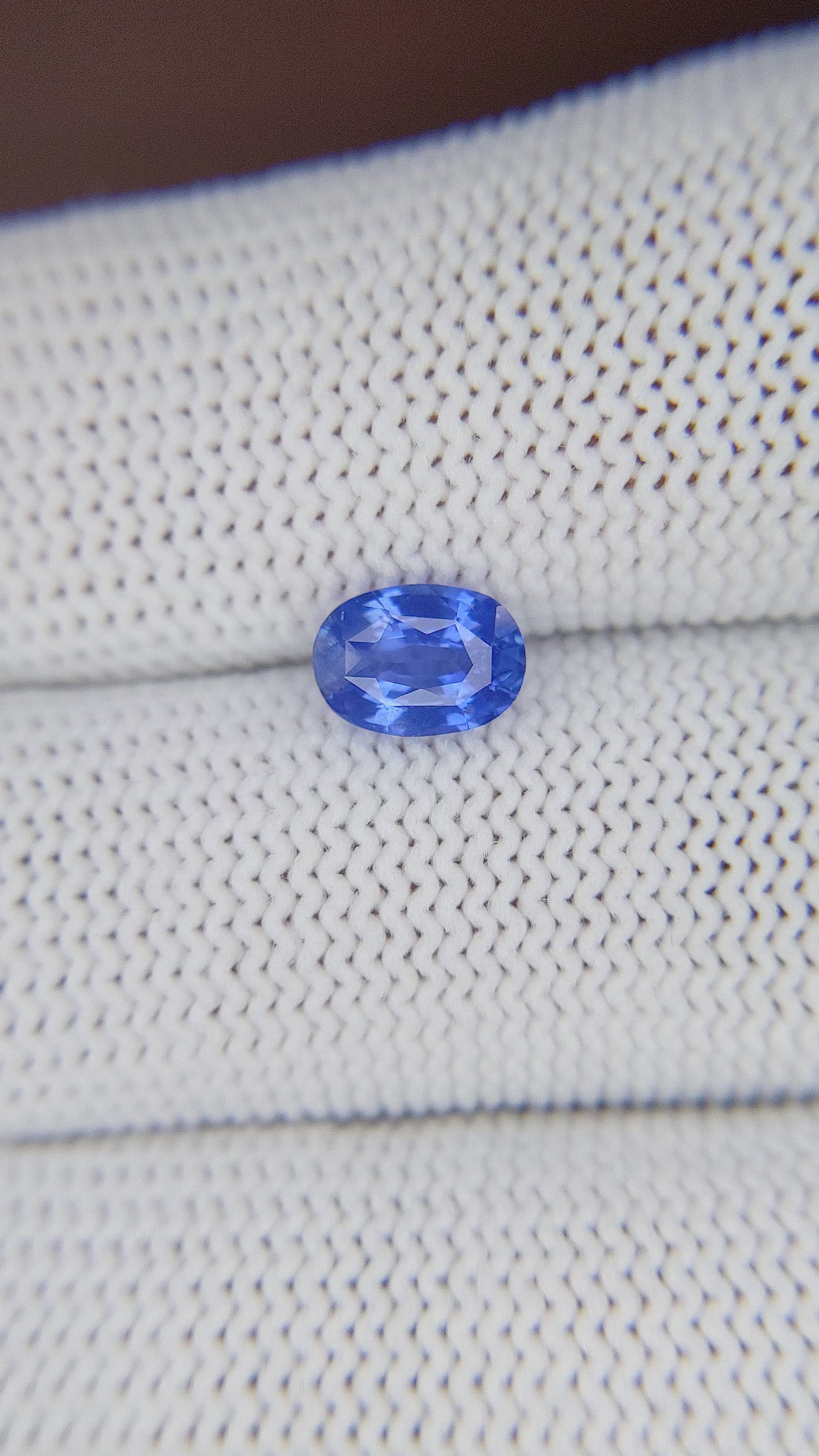 1.19 Ct. Blue Sapphire from Tanzania Size Video