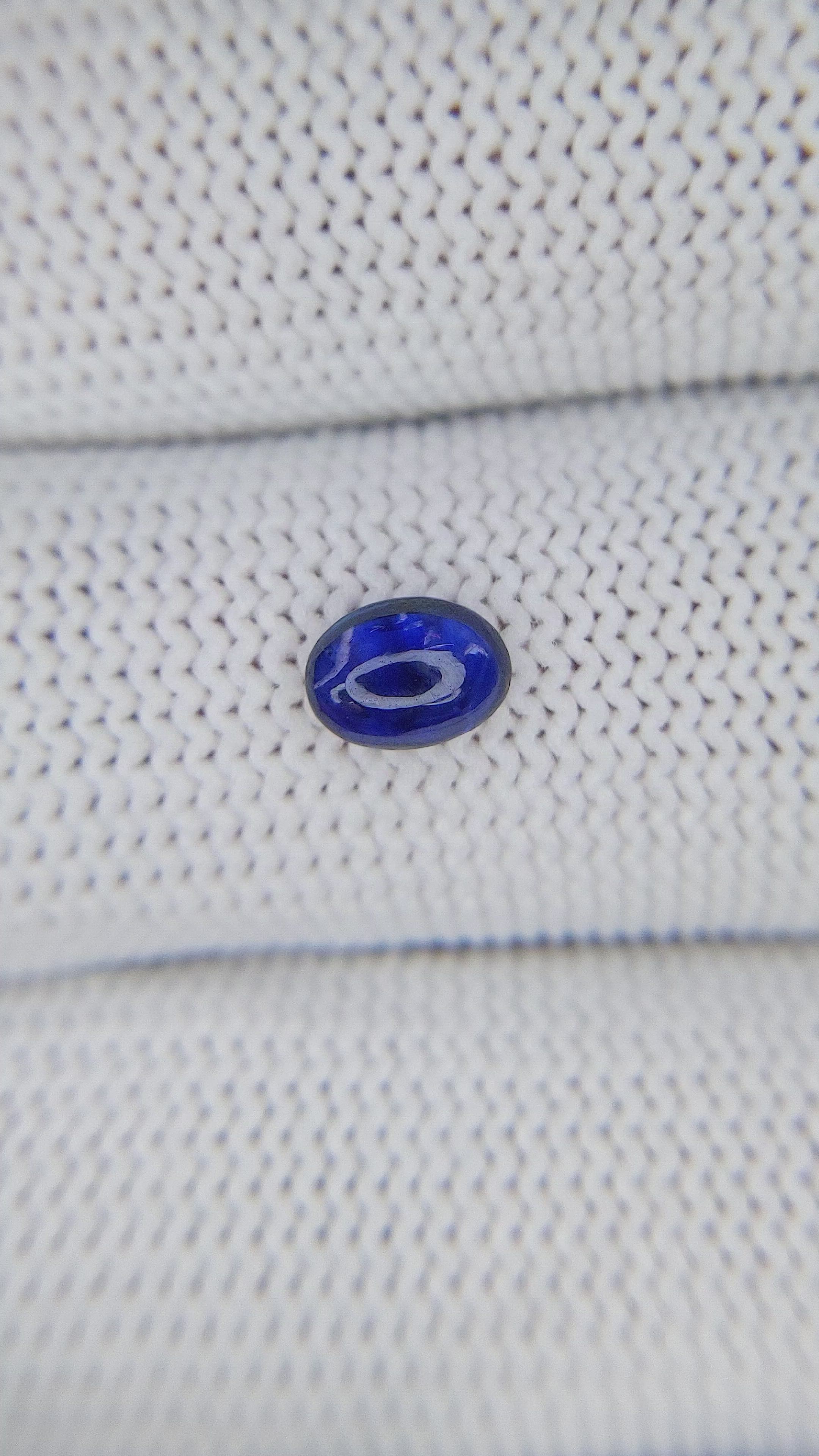 0.69 Ct. Blue Cabochon Sapphire from Tanzania Size Video
