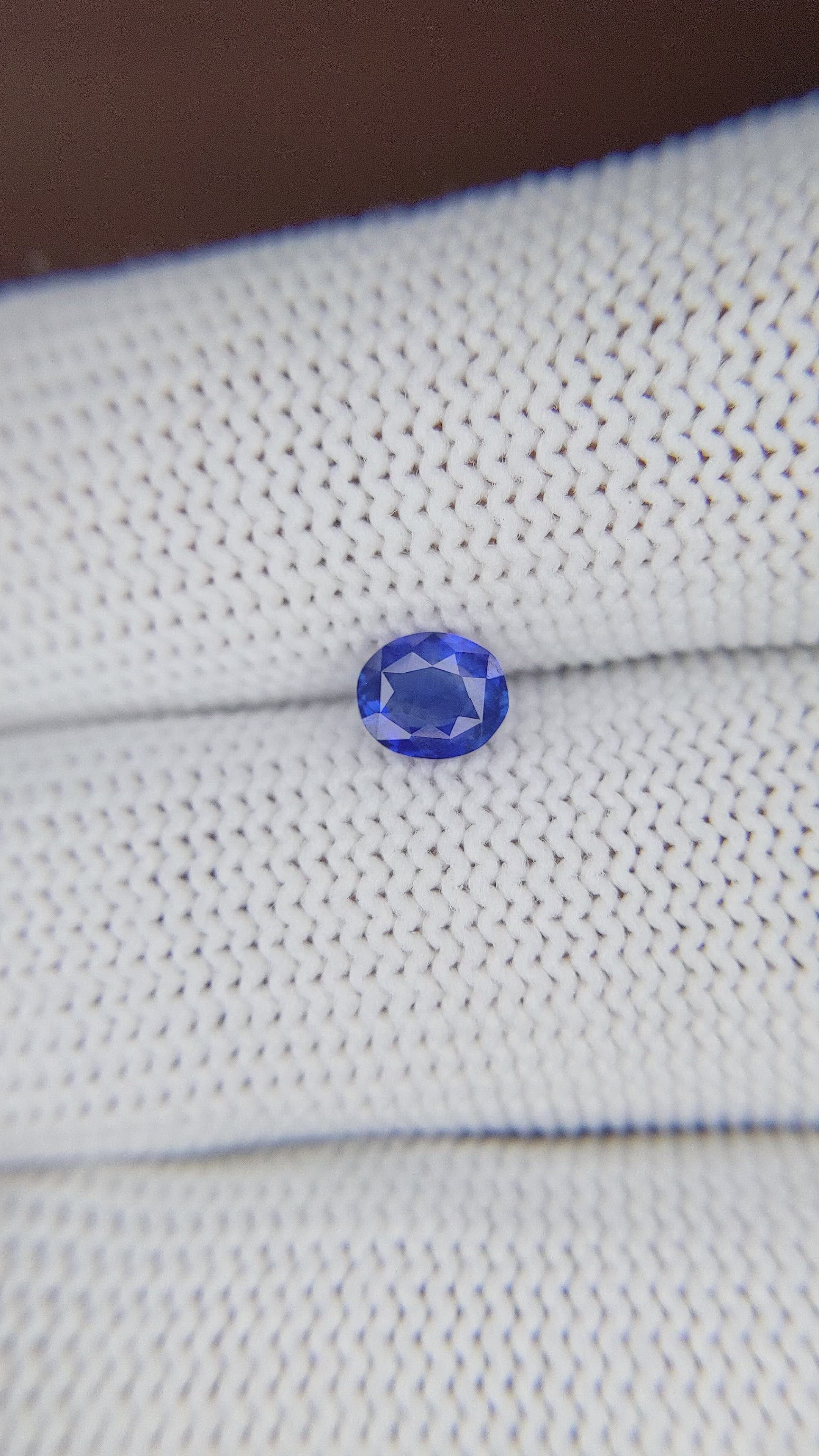 0.61 Ct. Blue Sapphire from Tanzania Size Video