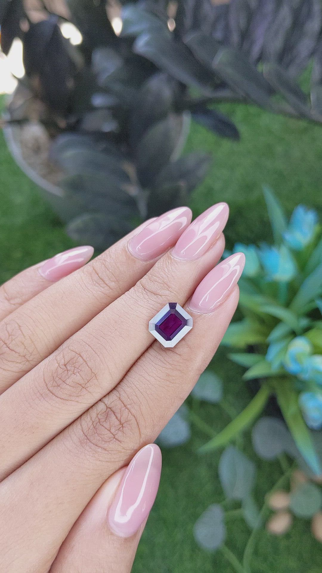 3.16 Ct. Purple Sapphire from Tanzania Size Video