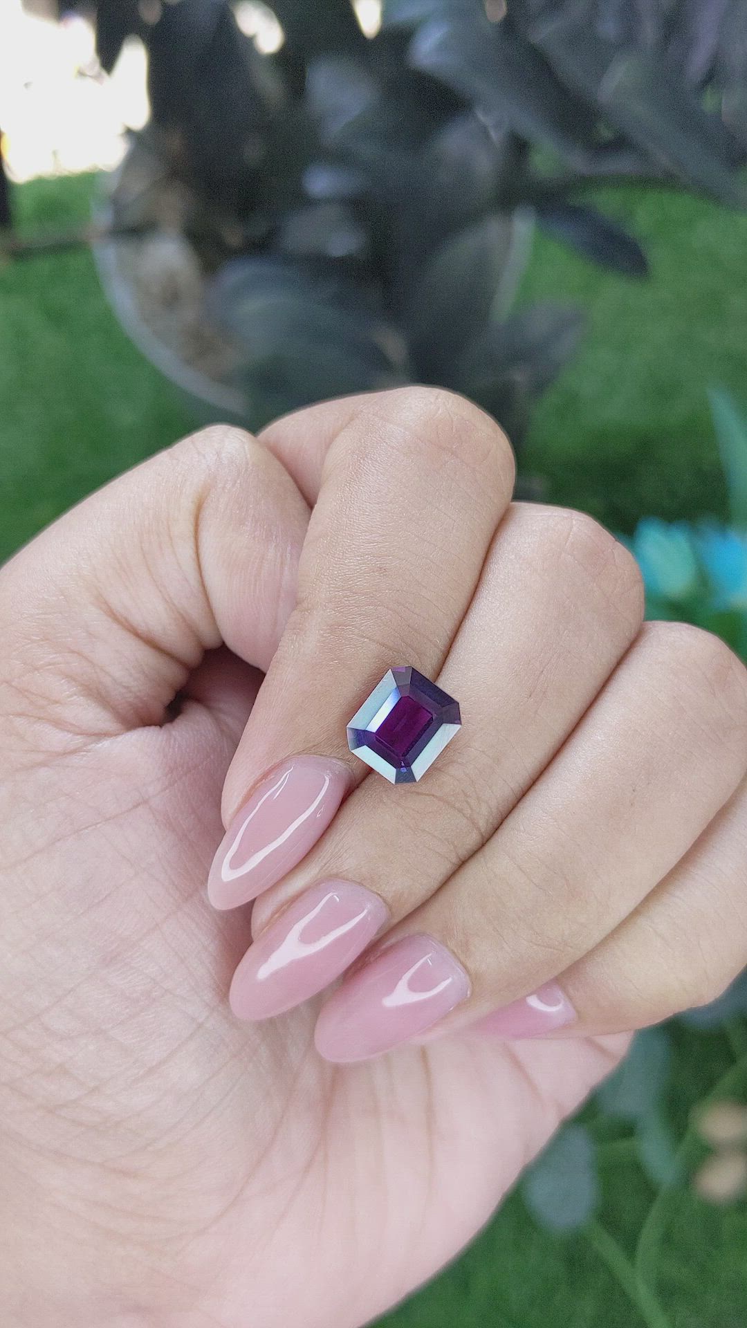 3.16 Ct. Purple Sapphire from Tanzania Size Video