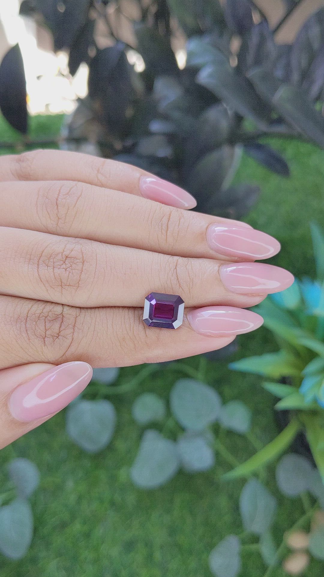 3.16 Ct. Purple Sapphire from Tanzania Size Video